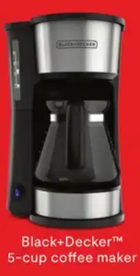 JC Penney Black+decker™ 5-cup coffee maker offer