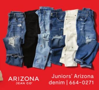 JC Penney Juniors' arizona denim offer