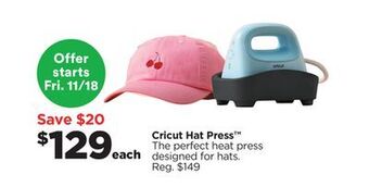 Michaels Cricut hat press™ offer
