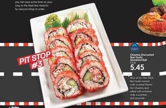 Hy-Vee Cheetos-Encrusted Nori Sushi Standard Roll 7.5 oz offer