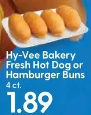 Hy-Vee Hy-Vee Bakery Fresh Hot Dog or Hamburger Buns offer
