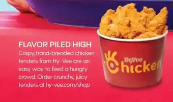 Hy-Vee 20 Piece Hand-Breaded Chicken Tenders Meals offer