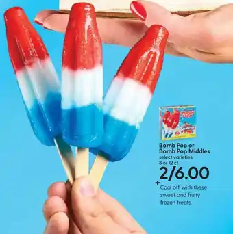Hy-Vee Bomb Pop or Bomb Pop Middles offer