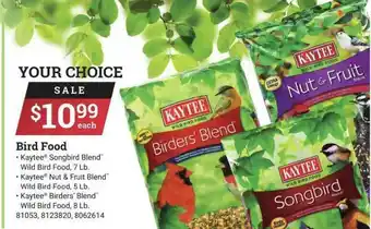 Ace Hardware Bird Food : Kaytee® Songbird Blend™ Wild Bird Food, 7 Lb., Kaytee® Nut & Fruit Blend™ Wild Bird Food, 5 Lb., Kaytee® Birders' offer