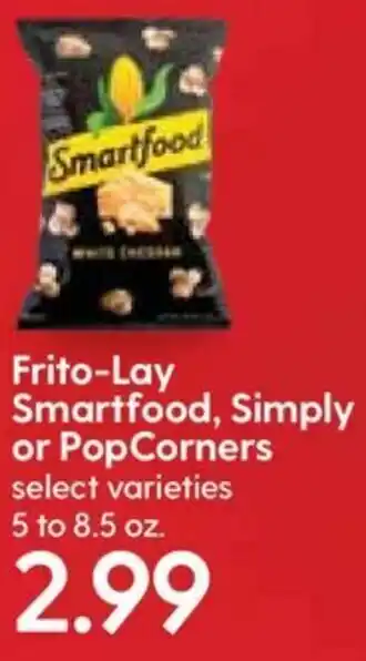 Hy-Vee Frito-Lay Smartfood,Simply or Pop Corners 5-8.5 oz offer