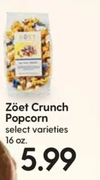 Hy-Vee Zöet Crunch Popcorn 16 oz offer