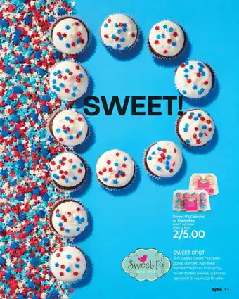Hy-Vee Sweet P's Cookies or Cupcakes 10 or 13.5 oz offer