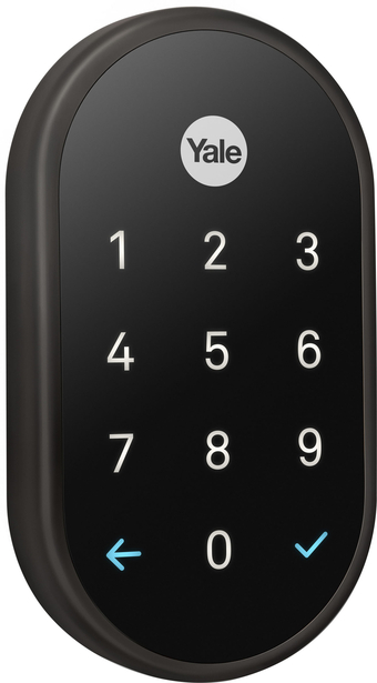 Best Buy Nest x yale - smart lock bluetooth replacement deadbolt with app/keypad/voice assistant access - black suede offer