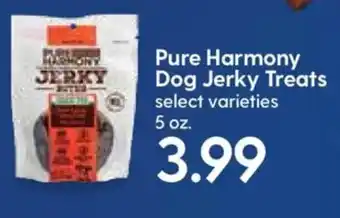 Hy-Vee Pure Harmony Dog Jerky Treats 5 oz offer
