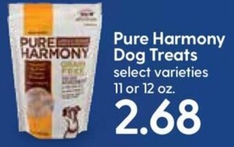 Hy-Vee Pure Harmony Dog Treats 11 or 12 oz offer
