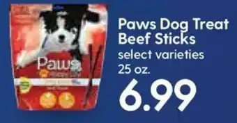 Hy-Vee Paws Dog Treat Beef Sticks 25 oz offer
