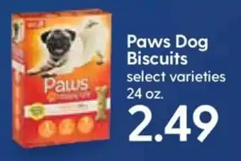 Hy-Vee Paws Dog Biscuits 24 oz offer