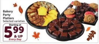 Vons Bakery Party Platters offer