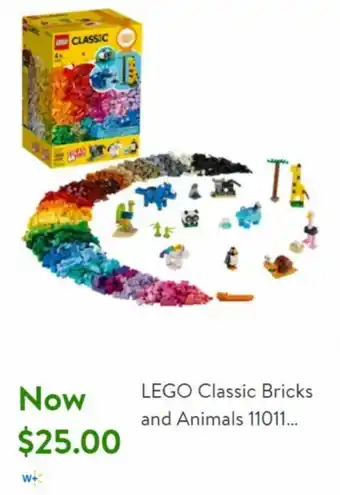 Walmart Lego Classic Bricks and Animals 11011... offer