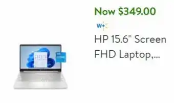 Walmart HP 15.6" Screen FHD Laptop,... offer