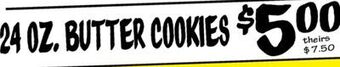 Ollie's 24 oz. butter cookies offer