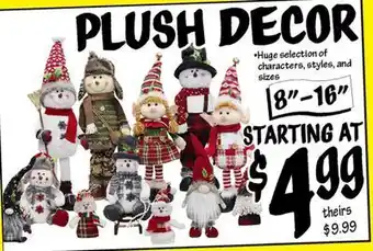 Ollie's 8"-16" plus decor offer