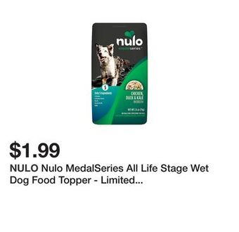 Petsmart Nulo medalseries all life stage wet dog food topper - limited ingredient, 2.8 oz. offer