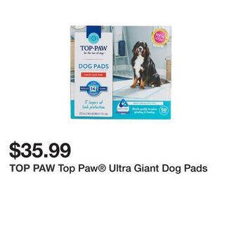 Petsmart Top paw® ultra giant dog pads offer