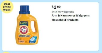 Walgreens Arm & Hammer or Walgreens Household Products offer