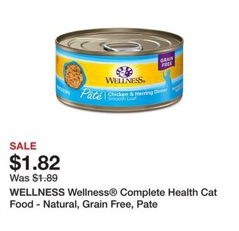 Petsmart Wellness® complete health cat food - natural, grain free, pate offer