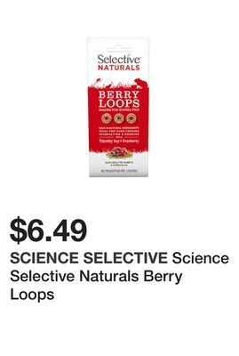 Petsmart Science selective naturals berry loops offer