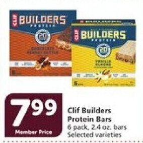 Vons Clif Builders Protein Bars offer