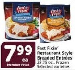 Vons Fast Fixin' Restaurant Style Breaded Entrees offer