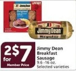 Vons Jimmy Dean Breakfast Sausage offer
