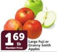 Vons Large Fuji or Granny Smith Apples offer