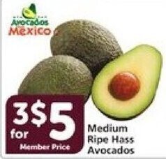 Vons Medium Ripe Hass Avocados offer