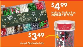 Big Lots Holiday tackle box offer