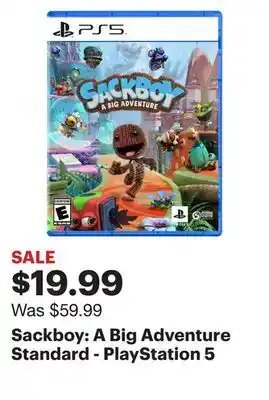Best Buy Sackboy: a big adventure standard - playstation 5 offer