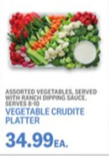 Kings Food Markets Vegetable Crudite Platter offer
