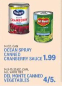 Kings Food Markets Ocean Spray Canned Cranberry Sauce offer