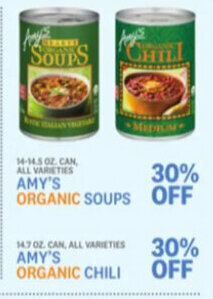 Kings Food Markets Amy's Organic Soups offer