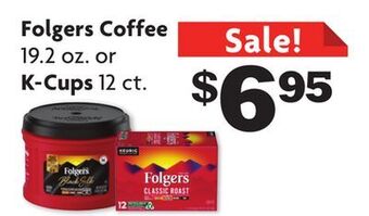 Family Dollar Folgers coffee 19.2 oz. or k-cups 12 ct. offer