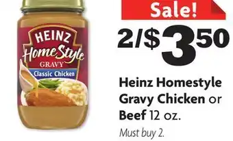 Family Dollar Heinz homestyle gravy chicken or beef offer