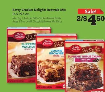 Family Dollar Betty crocker delights brownie mix offer