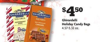 Family Dollar Ghirardelli holiday candy bags offer