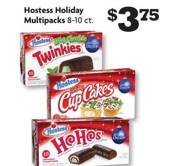 Family Dollar Hostess holiday multipacks offer