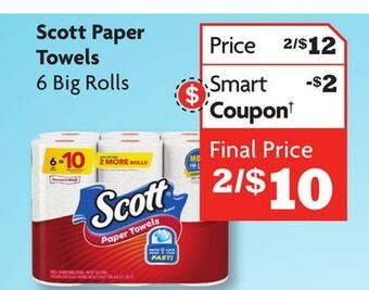 Family Dollar Scott paper towels offer