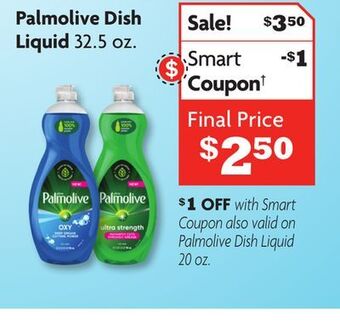 Family Dollar Palmolive dish liquid offer