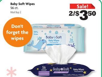 Family Dollar Baby soft wipes offer