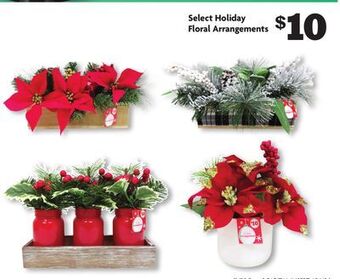 Family Dollar Select holiday floral arrangements offer