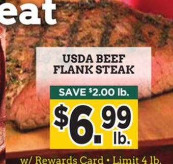 Dearborn Market Usda beef flank steak offer