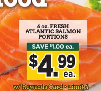 Dearborn Market Fresh atlantic salmon portions offer