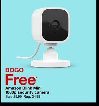 Target Amazon blink mini 1080p security camera offer