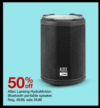Target Altec lansing hydramotion bluetooth portable speaker offer