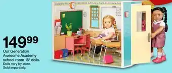 Target Our awesome academy school room 18" dolls offer
